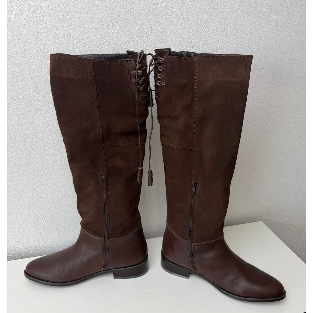 NIB French Sole Jessica Brown Suede Boots Womens 9.5 - Picture 6 of 14